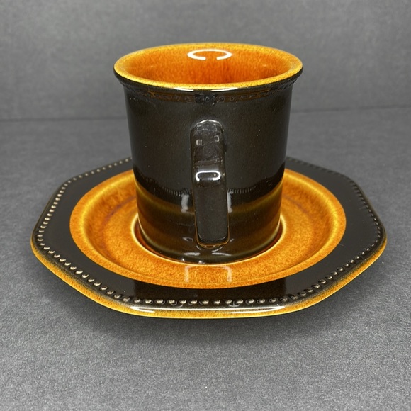 Sears Dining Vintage Sears Ironstone China Octagon Amber 4567
